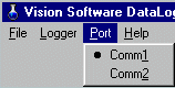 Port Menu - Comm1, Comm2